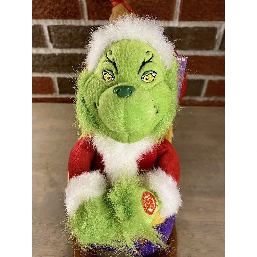 How The Grinch Stole Christmas Singing Sleigh Plush Beverly Hills W/ Tags